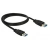 DELOCK Cable USB 3.0 Type-A male > USB 3.0 Type-A male 1,0 m juodas