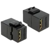 MODUŁ KEYSTONE GNIAZDO HDMI(F)->HDMI(F) DO PUSZKI MONTAŻOWEJ JUODA DELOCK