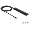 Delock Antenna LTE TS-9 kištukas 3 dBi įvairiakryptis standus juodas lipnus tvirtinimas