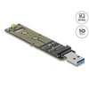 Delock keitiklis, skirtas M.2 NVMe PCIe SSD su USB 3.1 Gen 2