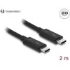 Delock Cable Thunderbolt™ 3 USB-C™ kištukas > USB-C™ 2,0 m