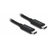 DELOCK laidas Thunderbolt 3 USB-C kištukas > USB-C vyriškas pasyvus 1,0 m 5 A 20 Gb/s juodas
