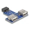Delock USB adapteris Delock Pinheader - > 2x A BU / BU neprogeinander - 41824