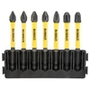 7 vnt. smūginių antgalių 1/4' Phillips PH1, PH2, PH3/57 mm DeWALT [DT70818-QZ]