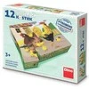 Dino Cube Dėlionė 12 detalių Naminiai gyvūnai