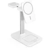 „Epico Spello“ belaidė įkrovimo stotelė su „MagSafe“ palaikymu, 3in1, balta