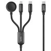 Epico Spello Datový USB-C kabelis 3v1 juoda