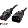 Hama Equip šaldymo prietaisų prailginimo kabelis IEC C14 - > IEC C13 St / BU 1,80 m, plastikinis maišelis (112100)