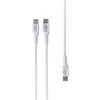 Įkroviklis ER Power Inteligent Cable Extender USB-C - 2x USB-C 100W 1,5m Baltas (ERPW2CE150-WH)