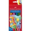 Spalvoti akvareliniai pieštukai su teptuku Faber-Castell Fish, 12 spalvų