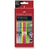 Faber-Castell - 12 spalvotų pieštukų su specialiu laikiklio užsegimu, pastelinės-neoninės spalvos dėžutėje (201569)