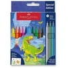 Spigen Faber-Castell - Felt-Tip Pen Dinosaur 10 + 3 with Stickers (554214)