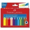 Vaškinės kreidelės Faber-Castell, tribriaunės, 12 spalvų