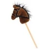 Faunica Hobby horse Bonnie, tmavě hnědý kůň na tyči