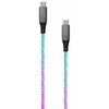 Fixed Fiksuotas USB-C/USB-C su PD palaikymu, 1,2 m, 60 W, „Rainbow“