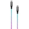 Fixed Fiksuotas USB-C/USB-C su PD palaikymu, 1,2 m, 60 W, „Rainbow“