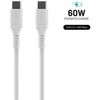 FIXED Liquid Silicone Cable USB-C/USB-C, 0,5m, 60W, Baltas | Fixed