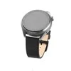 Fixed | Leather Strap with Quick Release 22mm for Išmanusis laikrodis | Juodas