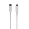 Fixed Fiksuotas | Skysto silikono kabelis USB-C/Lightning, 2 m | FIXDLS-CL2-WH