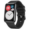 Fixed Fiksuotas silikoninis dirželis Huawei Watch FIT, juodas (FIXSSTB-1054-BK)