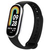 FIXED Silikoninis dirželis Silikoninis dirželis skirtas Xiaomi Mi Band 8 juodas