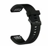 Fixed | Silikoninis dirželis, skirtas „Garmin QuickFit 20mm“ | Juodas