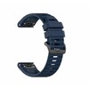FIXED silikoninis dirželis Silikoninis dirželis skirtas Garmin QuickFit 22mm mėlynas