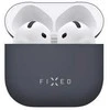 FIXED Silky dėklas skirtas Apple AirPods 4, juodos spalvos