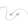 Forever Flexible kabelis USB-C - USB-C 2,0 m 100W baltos spalvos