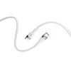 Telforceone Forever Flexible kabelis USB-C - USB-C 2,0 m 60W baltos spalvos