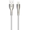 Forever Sleek kabelis USB - Lightning 1,0 m 2.4A baltos spalvos