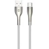 Forever Sleek kabelis USB - USB-C 1,0 m 3A baltos spalvos