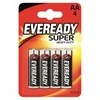 Fujitsu Eveready Super Baterija - Pieštukas AA 4 vnt (lizdinė plokštelė)