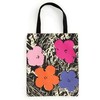 KNYGA Galison Warhol Flowers Canvas Tote Bag - Rožinė