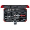 Gedore Gedore Raudona socket wrench set 1/4 SW4-14mm 46 pieces - 3300052