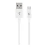 GEMBIRD CC-USB2P-AMmBM-1M-W Gembird Micro-USB įkrovimo ir duomenų kabelis, 1m, baltas