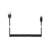 GEMBIRD USB C tipo kabelis, spiralinis, 1,8 m, juodas