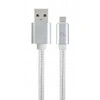 GEMBIRD CCB-mUSB2B-AMBM-6 Gembird cotton braided micro USB cable 2.0 AM-MBM5P 1.8M, metal connectors,juodas