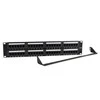 GEMBIRD NPP-C648CM-001 Gembird 19 patch panel 48 port 2U cat.6 su galinio kabelio valdymu, juodas