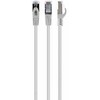 GEMBIRD PP6A-LSZHCU-W-0,5M patchcord RJ45 cat.6A SFTP LSZH 0,5m baltas