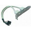 Gembird lizdas 2x USB nuo MB iki spintelės dangčio