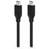 Kadłubek VBI BBC GENIUS įkrovimo laidas ACC-C2CC-3A, 100cm, USB-C į USB-C, 3A, PD60W, pintas, juodas