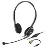 Genius HS-200C ausinės su mikrofonu + pojedynczy adapter Jack, przewodowa, juoda, USB