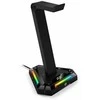 Genius GX-UH100 Stojak na ausinės su podświetleniem RGB, juoda