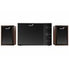 Kompiuterio kolonėlės Boxe Genius SW-2.1 350, cu fir, sistema 2.1, lizdas 3,5 mm, putere RMS 15W (2 x 3,5 W + 1 x 8W), vyšnios mediena