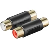 Adapteris AV Goobay RCA (Cinch) x2 - RCA (Cinch) x2 juoda (12419)
