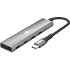 „Goobay Slim“ 4 prievadų USB šakotuvas, USB-C į USB-C, 5 Gb/s
