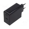 Įkroviklis jungiama į tinklą 2x USB-C 36W PD Goobay Juoda