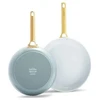 Green Pan Žalias Pan Keptuvė Greenpan GreenPan Padova Reserve 2 pcs Frying Pan Set Sky Mėlyna