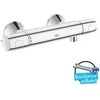 Grohe termostatinis dušo maišytuvas Tiksli tendencija, tvirtinimas prie sienos, apsauga nuo kryžminimo, 1/2 sriegio jungtis, chromas, 34229002